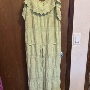 LC Lauren Conrad Light Green Maxi Dress